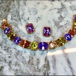 Bracelet and matching earrings. Bracelet was $500